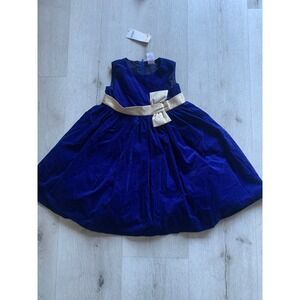 Gymboree Royal blue‎ velvet dress girls sz 5T NWT Christmas holidays formal